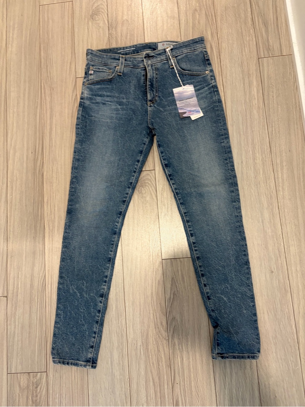 Ag Adriano Goldschmied Women's Farah Skinny Ankle Jeans in Medium Blue Wash
